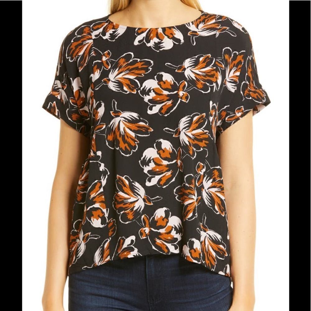 Madewell Women’s oversized sleeveless floral print viscose top size S, NWT - Picture 1 of 11